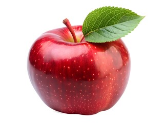red apple isolated on white
