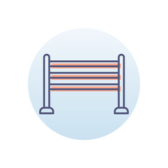  Horse Jump Vector icon