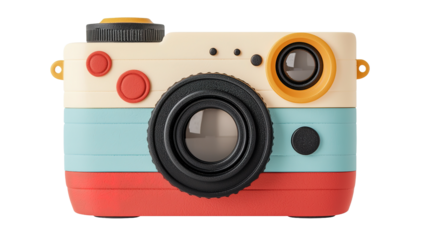 Colorful cartoon camera clipart studio setting graphic design fun environment playful viewpoint