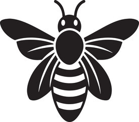 bee on white background