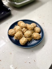 Cookies made with cookie molds named kombe. Traditional local foods of Antakya.