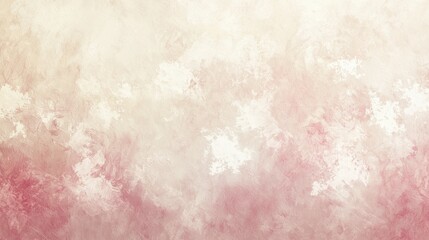 Fototapeta premium A textured surface showcases a blend of soft pink and white shades, creating a tranquil atmosphere. The subtle colors merge seamlessly, evoking a sense of peace and calm