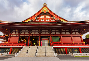 Obraz premium Senso-ji temple in Asakusa, Tokyo, Japan