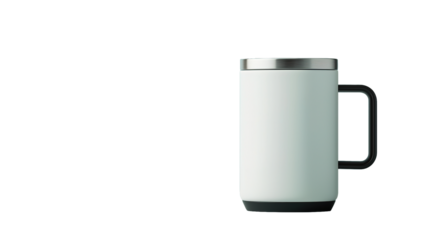 Customizable mug mockup displaying minimalist design isolated studio setting product showcase