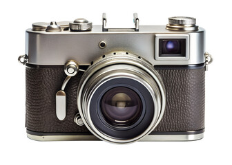 old camera isolated on white