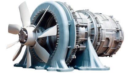 A photo of a hydro turbine