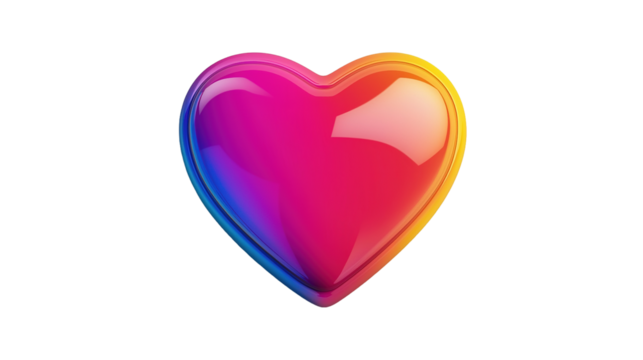 Heart-shaped sticker mockup white digital graphics visual arts direct view design concept