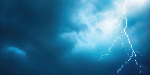 Close-up of lightning illuminating dark clouds
