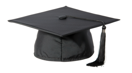 Graduation ceremony cap celebration isolated clipart image educational environment top view academic achievement