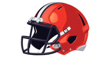 Exciting football action isolated clipart sports graphics dynamic concept