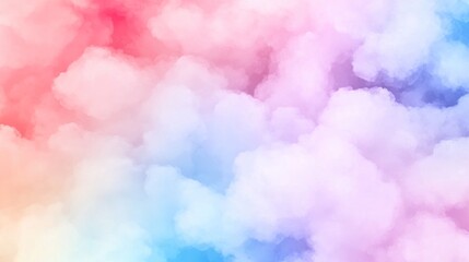 Pastel Cloudscape: A Dreamy Watercolor Sky