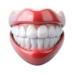 Obraz premium teeth isolated on white background