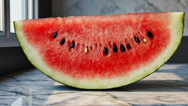 Fresh Juicy Watermelon Slice