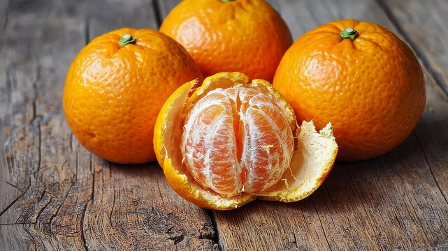 Ripe Orange with Water Droplets