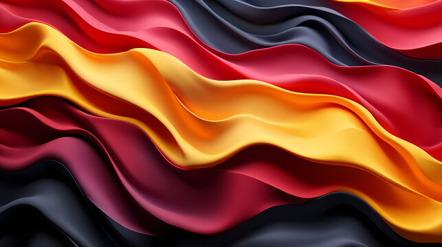 Bandiera germania Lustral Waves. Illustration
