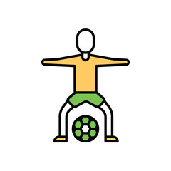 Goalkeeper Vector icon