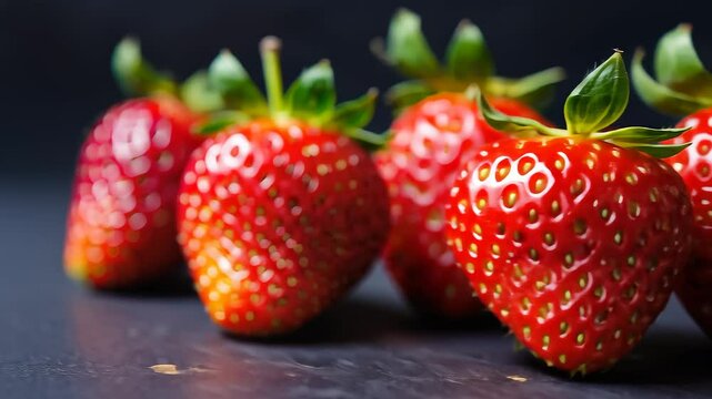 Fresh Juicy Strawberry Close-Up