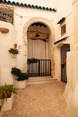 Charming Adriatic coastal town with narrow streets in Apulia, Italy - Peschici.