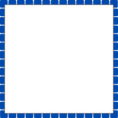 Creative and Colorful Square Border: Frames and Borders 