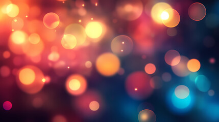 Bokeh effect with blurred circles. Dreamy Illumination. Illustration