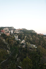 Obraz premium The panorama of Taormina, Sicily, Italy