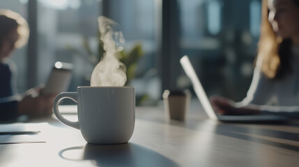 Professional mentoring session between a woman and a new hire