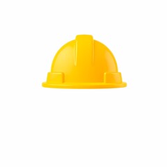 Construction Safety: A vibrant yellow hard hat, a symbol of protection and preparedness for construction and industrial work.