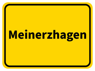 Illustration eines Ortseingangsschildes der Stadt Meinerzhagen im Märkischen Kreis