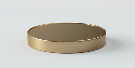 Golden podium designed for elegant product displays