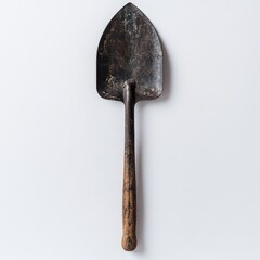 Garden shovel displayed on a clean white background