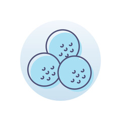 Golf Balls Vector icon