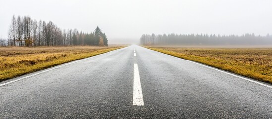 Misty Road to the Unknown: A Journey Through the Foggy Landscape