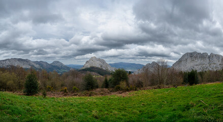Beautiful views of Urkiola from hiru gutzeak