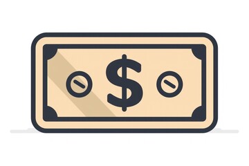 Obraz premium Illustration of a stylized dollar bill with currency symbols ideal for finance and economy con