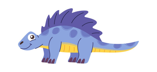 Cute dinosaur cartoon prehistoric character