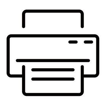 recommend clip art: A Simple Printer Icon Representing Efficient Document Printing, Showcasing Clean Lines And Minimalist Design With A Focus On Functionality