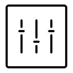 Fine-tuning The Perfect Balance, A Minimalist Graphic Design Representing Precise Control And Effortless Adjustments In A Clean Square Frame