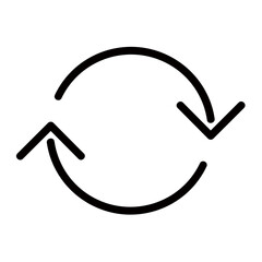 The Continuous Cycle Of Renewal And Regeneration, A Simple Yet Powerful Visual, Conveying Endless Progress With Bold Black Lines On A Clean White Background
