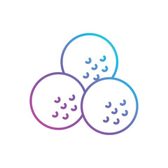 Golf Balls Vector icon