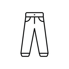 Trousers Vector icon