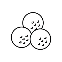 Golf Balls Vector icon