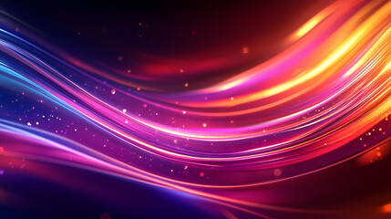 Dynamic light flows: smooth transitions and vivid colors for captivating backgrounds. Solar Luster. Illustration