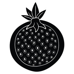 vector illustration of a pomegrante