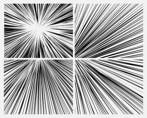 Comic book style  illustration. Comic book backgrounds with rays, radial effect. Vector illustration, comic book, abstract background