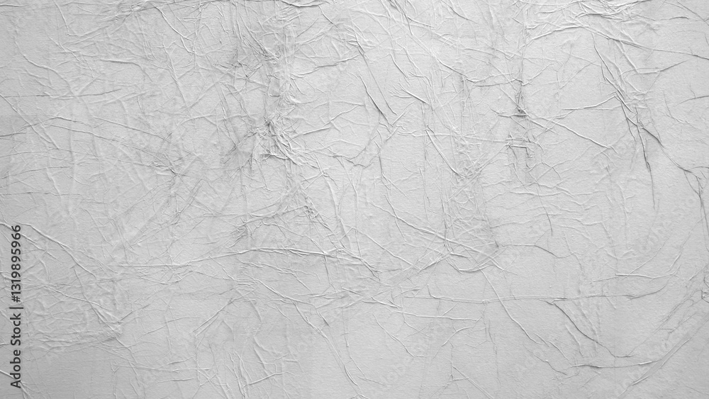 Poster a white wall with a lot of lines and dots. the wall is very plain and has a lot of texture