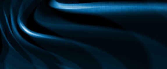 abstract blue waves with motion blur and halftone texture