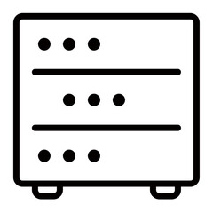 Secure Data Storage, A Robust Server Safeguarding Valuable Information With Clean Lines And Minimalist Design