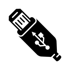 usb icon flat vecktor trendy popular simple