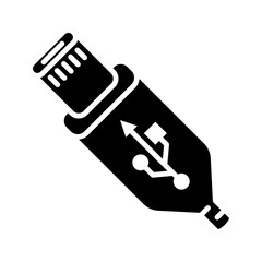 usb icon flat vecktor trendy popular simple