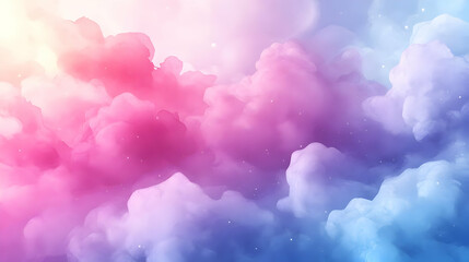 Colorful Pastel Cloudscape Background